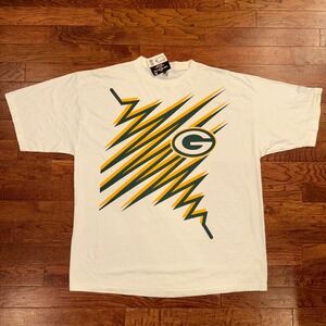 Vintage 90s NWT Green Bay Packers Starter Shockwave NFL Football T-Shirt